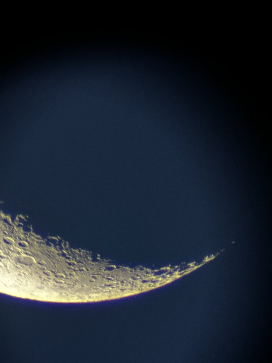 Took this pic of the lunar surface last year on a small 20 year old telescope I got on fb marketplace for 60 bucks