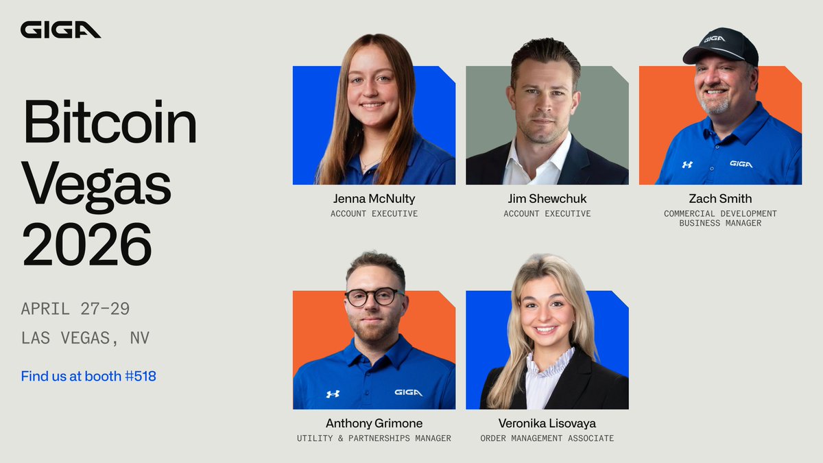 GigaEnergy_'s tweet photo. The Giga team is heading to @TheBitcoinConf 2026.

We’ll be at Booth #518 in Compute Village talking AI, compute, mining, and the infrastructure behind it. We're also bringing a Giga Air Box with us. 

Stop by and say hi. https://t.co/1iy0cqcQS8