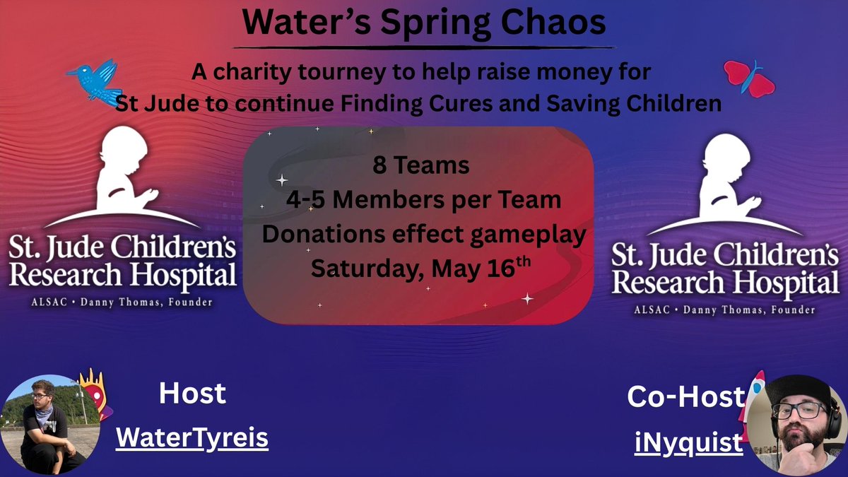 1 more team is needed for the Spring Chaos Tourney, anyone is available to participate if you are interested. even if you dont have a full team, still sign up, we'll be able to get you into the tourney.

any questions about the event, dm me or <a href="/iiNyquist/">iNyquist 🔜 DBD MTL</a>