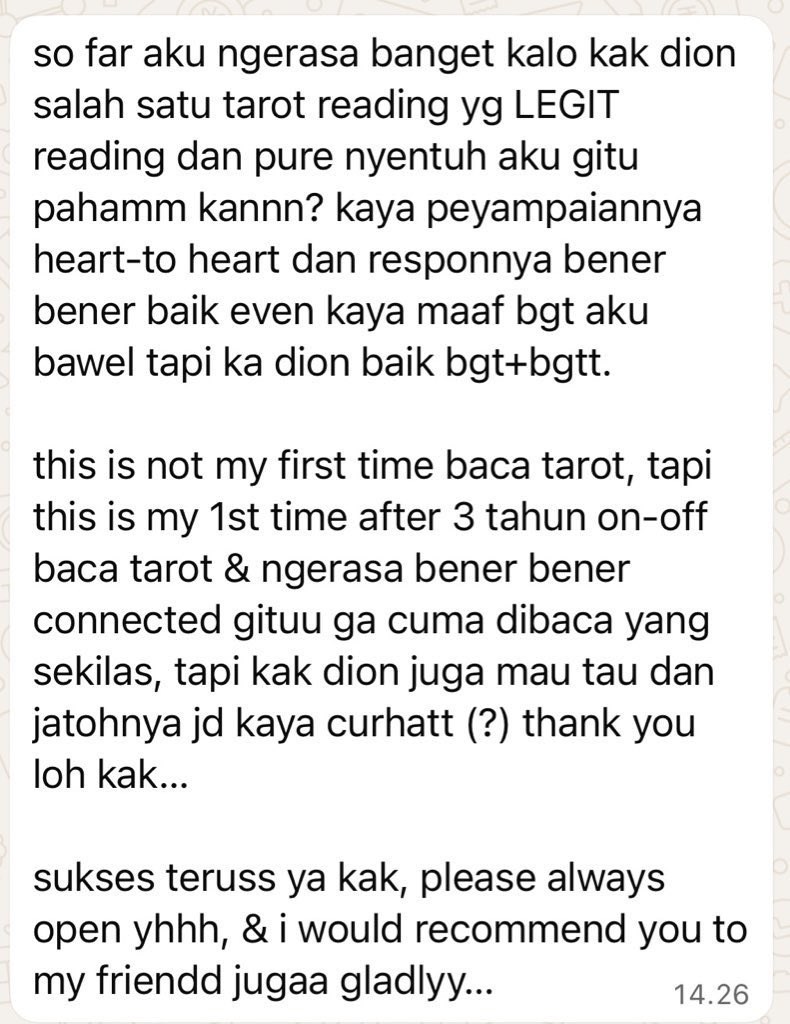 akun backup diontarot tweet media