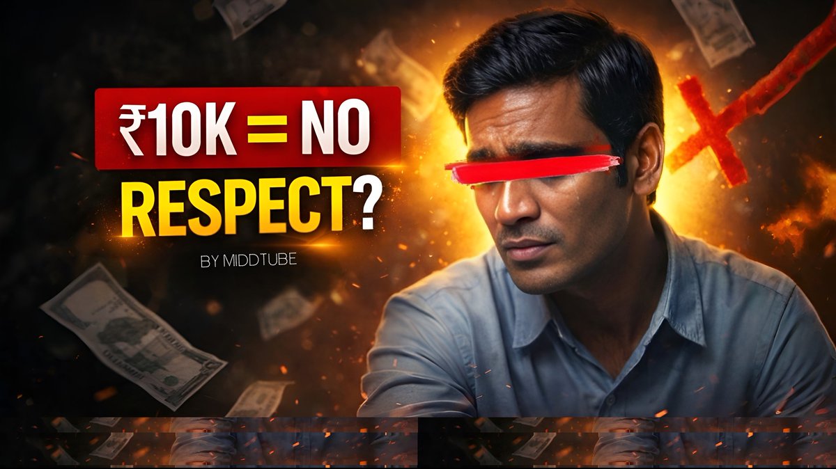 MiddTube's tweet photo. ₹10K Salary = No Respect? | MiddTube 

Available on YouTube [ https://t.co/OYj5NWBUbf? ]

#salary #reality #money #middtube #middleclass #life #selfimprovement https://t.co/cpiTpHpFTo
