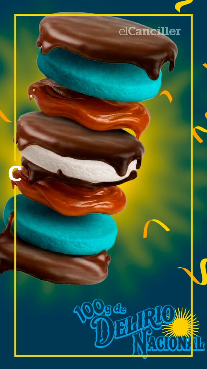 elcancillercom's tweet photo. [AHORA] "Un homenaje a la locura argentina": "Rasta" presentó el alfajor "Argentrico", con "una tapa de merengue bañado" y "mucho dulce de leche". 🇦🇷 https://t.co/fR06bCoxBI