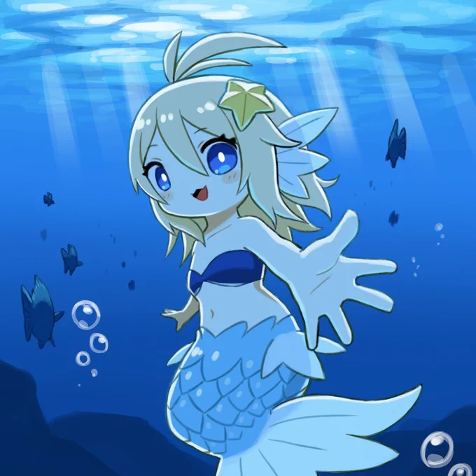 お気に入りの人魚の絵