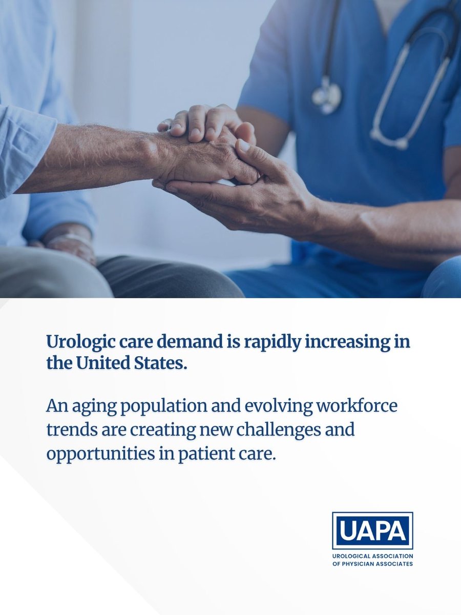 UAPAtweets's tweet photo. As workforce shortages emerge and patient needs increase, physician associates play a vital role in bridging the gap.
Through continuing education and specialized training, PAs are helping shape the future of urologic care.
Learn how UAPA supports your professional growth. https://t.co/Ikl7hTSm64