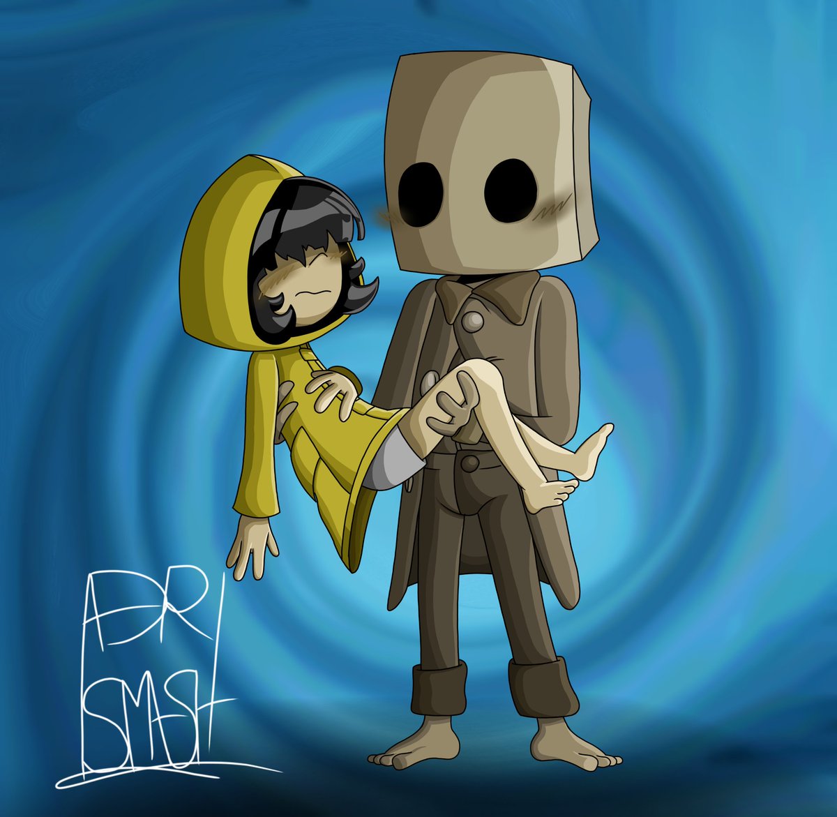 adri_smash's tweet photo. #LittleNightmares #LittleNightmares2 #LNMono #LNSix #Mono #Six #MonoxSix #SixxMono #Monix https://t.co/HOlnLbhRJ0