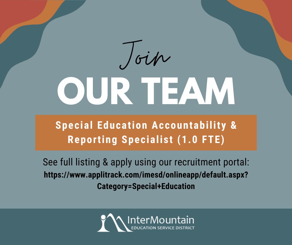 InterMountain Education Service District (IMESD) tweet media