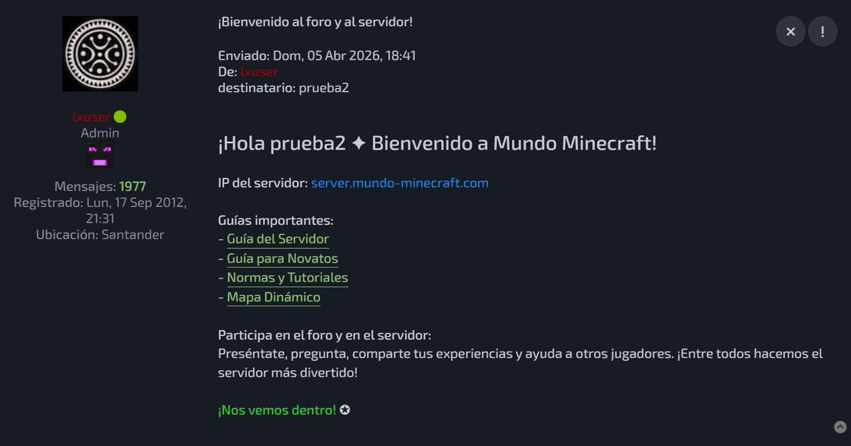 Mundo Minecraft tweet media