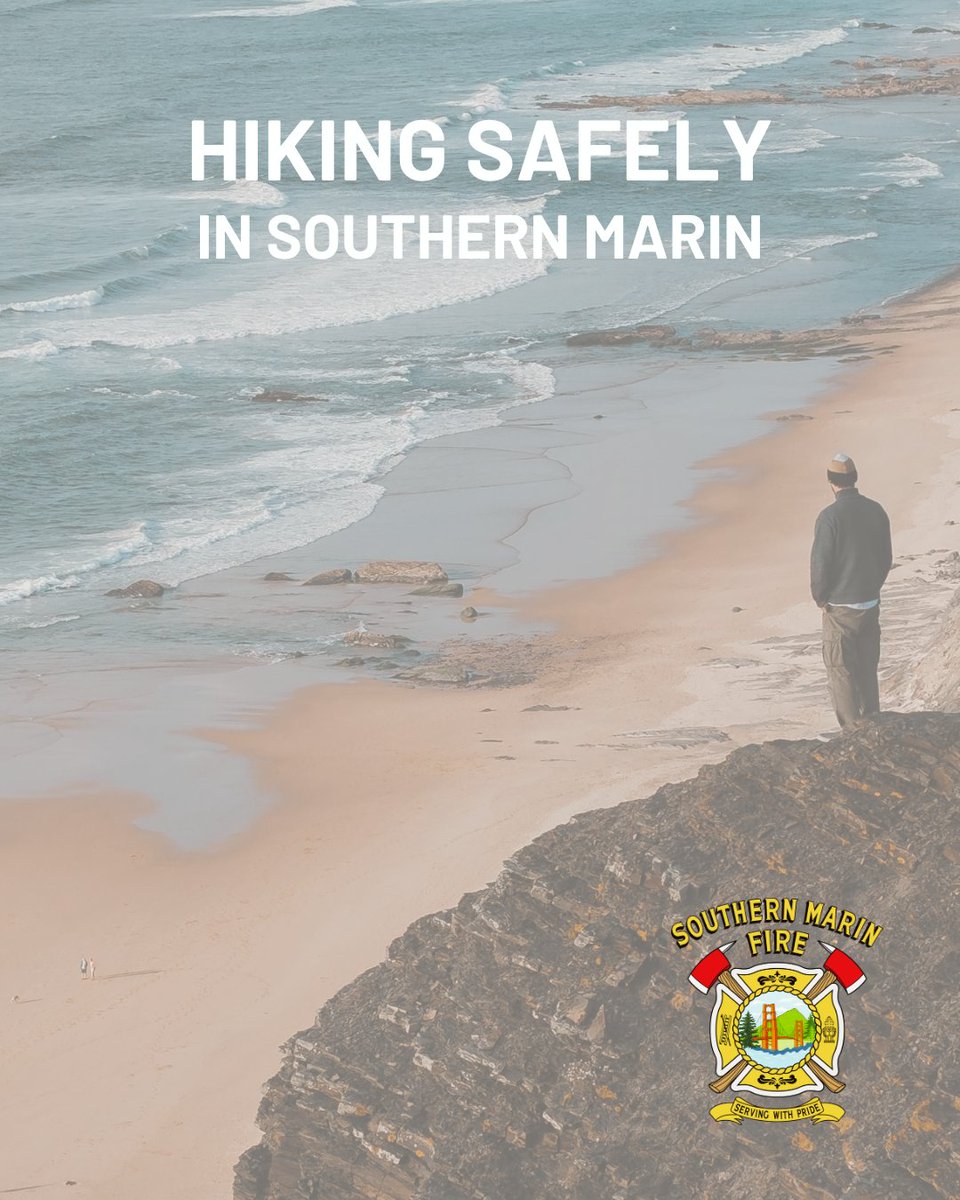 SMFDinfo's tweet image. Marin’s coastline is beautiful—but safety comes first.

• Stay back from edges
• Know your location
• Don’t climb cliffs
• Wear sturdy shoes
• Follow warning signs
In an emergency, dial 9-1-1.
Hike smart.
#MarinCounty #HikeSmart #TrailSafety #SafetyFirst