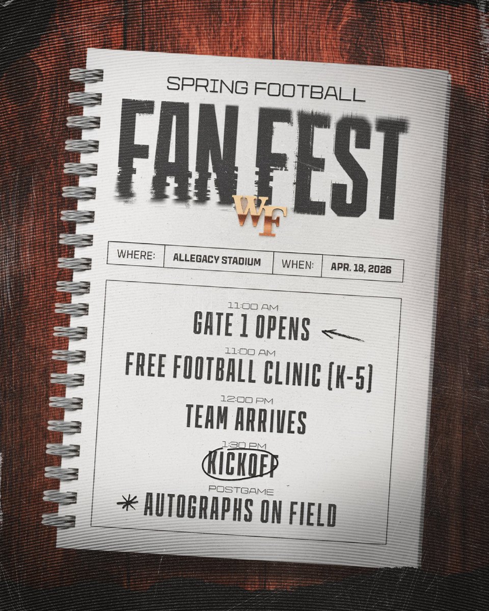 Wake Forest Football tweet media