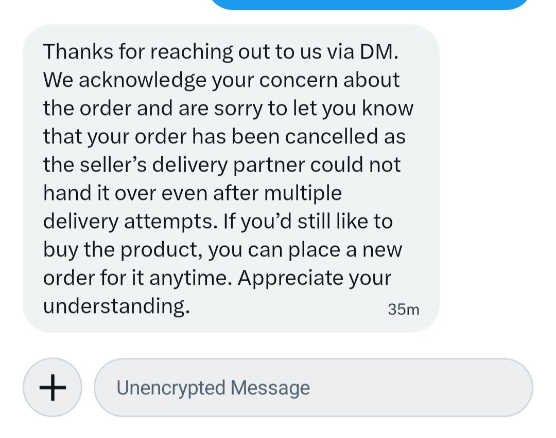 FanOfKingAS's tweet photo. Are Flipkart, how many times should I tell you that your delivery partner refused to bring the parcel to the given address and you are saying that you tried many times, what a poor service. @flipkartsupport https://t.co/oHVCBkvwYx