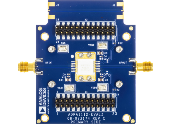 embedded_comp's tweet image. Sponsored - @MouserElec Product of the Week: @ADI_News’ ADPA1112-EVALZ Evaluation Board #Test #Evaluate 
The ADPA1112-EVALZ highlights safe, repeatable testing of the ADPA1112 GaN broadband power amplifier across a frequency range of 30 MHz to 1.2 GHz under real-world conditions