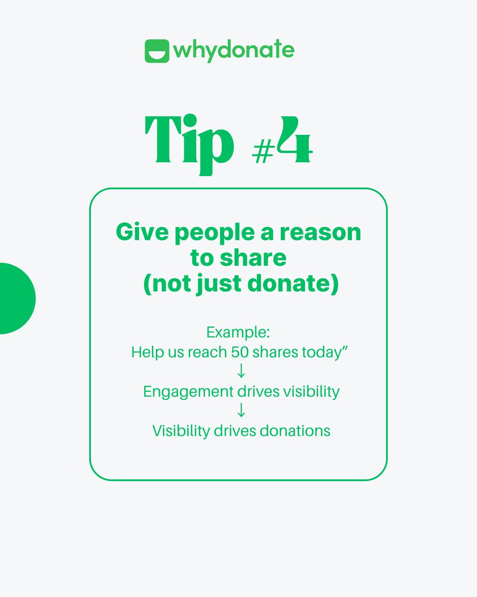 whydonate's tweet image. Big donations come from small moments.

Start strong
Stay visible
Tell the story

Start fundraising with WhyDonate.

#FundraisingTips #Crowdfunding #WHYDONATE
