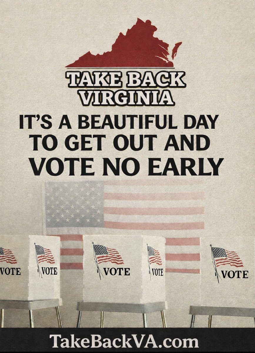 TakeBackVA's tweet photo. Today is a beautiful day to VOTE NO on the Democrats partisan power grab.

Early voting is open NOW through 4/18.

You can register to vote or update an existing registration through 4/14.

ELECTION DAY IS 4/21.

VOTE NO! https://t.co/eboPtcxNHd