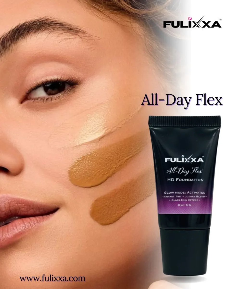 fulixxa's tweet photo. If you’re into:
✔️ everyday makeup
✔️ long-lasting foundation
✔️ natural yet flawless base
✔️ glow without oiliness

…this is your sign 💫
No filters. No touch-ups. Just that soft matte glow that hits different

https://t.co/qooHIoQbPv 
#HDFoundation #GlassSkinMakeup #Makeup https://t.co/0gNX6lhuZ8