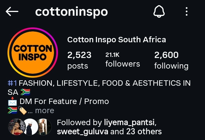 Zookie979285301's tweet photo. Liema was posted by Cotton Inspo South Africa🔥🔥🔥

LIEMA HOMECOMING LOADING
LLF MONDAY MOTIVATION
#LLContribute4Liema
#LiemaPantsi
#BBMzansiS6 https://t.co/vqxvCGW0sh