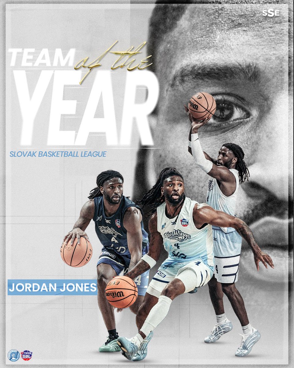 SSEAgency's tweet photo. Congratulations to Jordan Jones for being named to the Slovak Basketball League Team of the Year. https://t.co/4lXI3pA56H