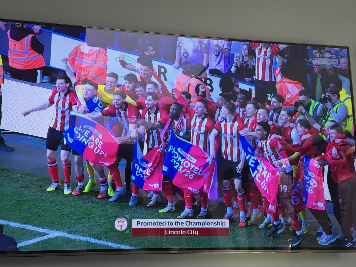 presenterrik's tweet photo. Up the Imps! Great season and first time in 65 years they’ve been in the Championship! Congratulations!!! https://t.co/tv6ITmkosB