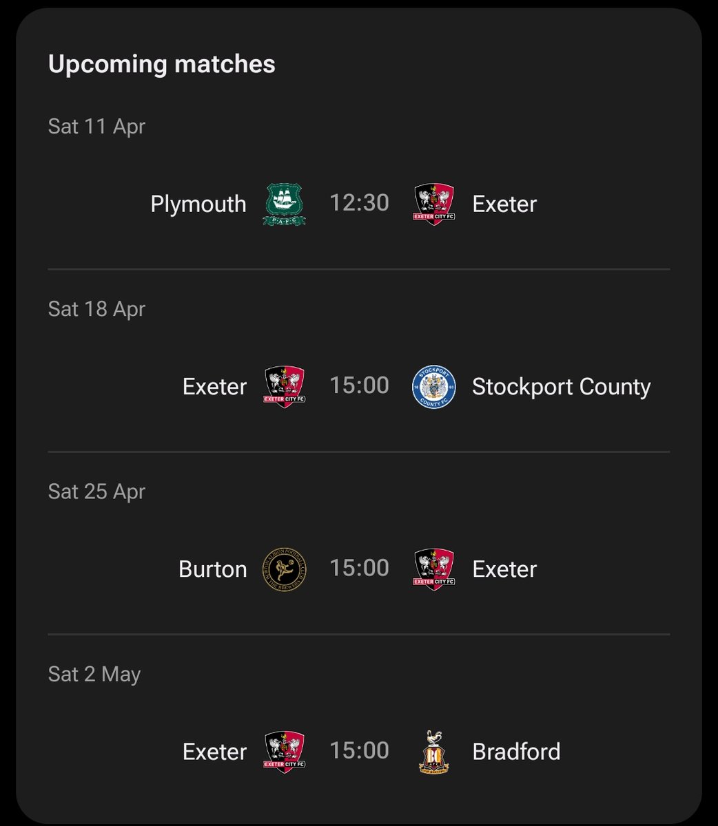 TangerineCMS53's tweet photo. @cooksleft Effectively is this worth 2 more points to Exeter than our 4 games

We could be 21st again by kick off on saturday https://t.co/f2yoEtdlwy