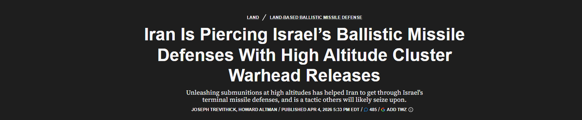 Iran is getting past Israel’s missile defenses by having its ballistic missiles break apart high in the sky, scattering many smaller bombs before interception is possible. 

Instead of stopping one target, defenses suddenly face dozens, which is far harder and more expensive to