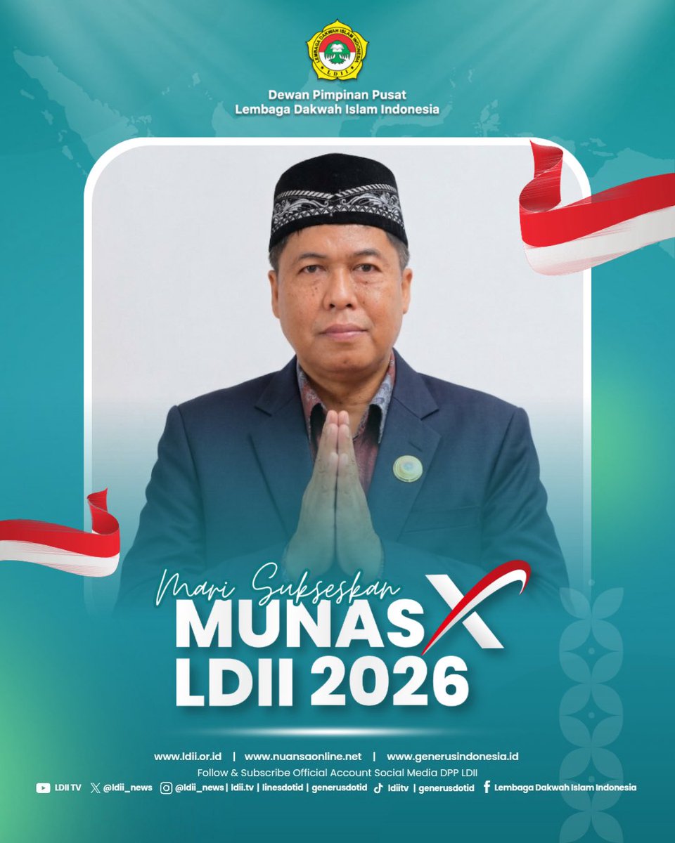 ldiibadung's tweet photo. Mari Sukseskan Munas X LDII2026 🇮🇩

Dengan mengusung tema "Mengokohkan Peran LDII dalam Membangun Indonesia yang Berdaulat, Harmonis, dan Berkeadaban untuk Perdamaian Dunia," https://t.co/pz5KNkjIKG