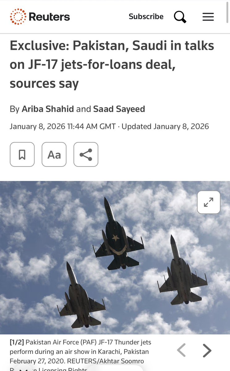 More #ISPR Askaraandoos at <a href="/Reuters/">Reuters</a> spreading lies…
All the JF-17 jets and drones deals’ lies were spread by #SaadSayeed and #AribaShahid from Pakistan 👇