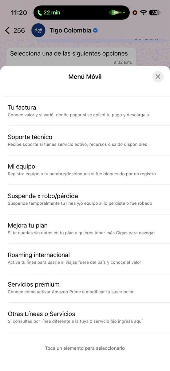 faicithhv's tweet photo. @Tigo_Colombia Pero en cuál opción? Porque en ninguna de las que tienen habilitadas me da la opción de cancelar definitivamente la línea y el bot lo único que sabe hacer es reenviar la información de una factura que ni vencida está. https://t.co/WJd0ALwQui