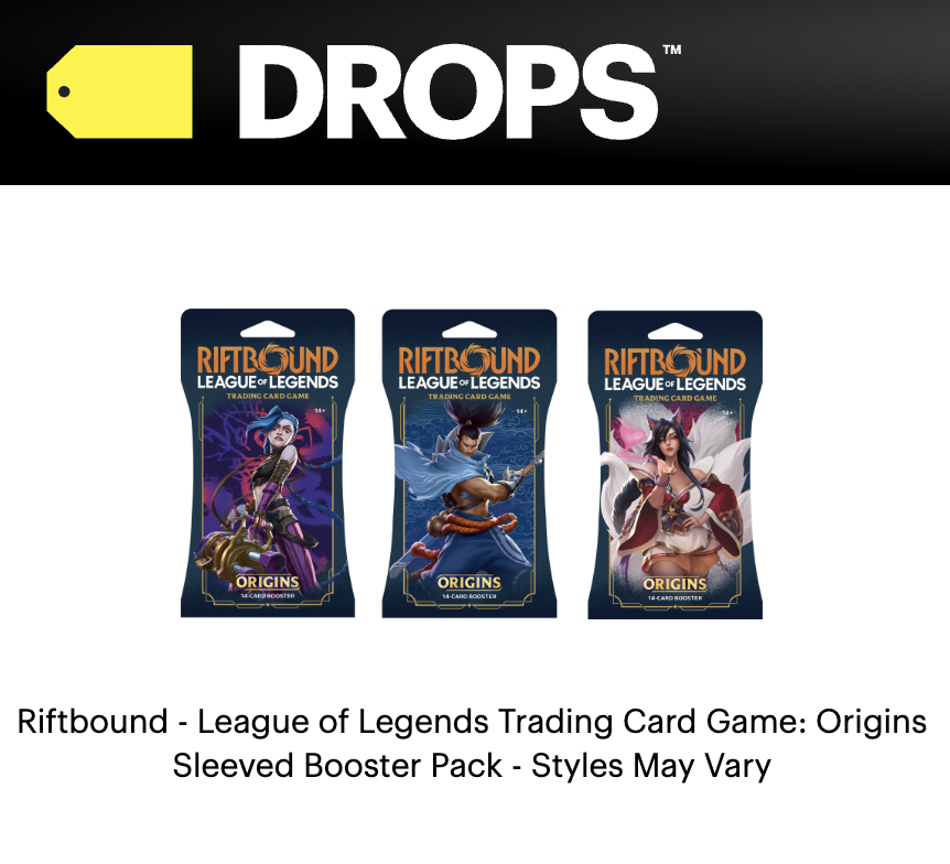 Riftbound League of Legends TCG Origins Sleeved Booster Best Buy