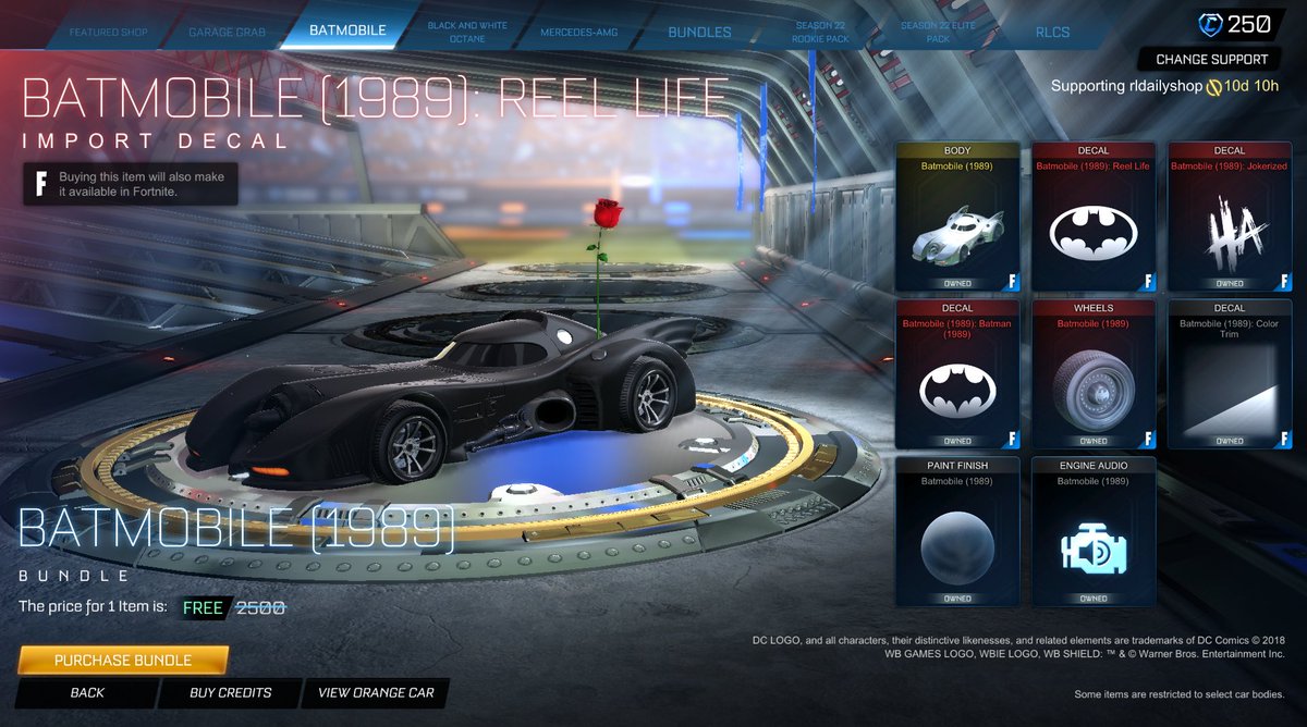 Rocket League Shop tweet media