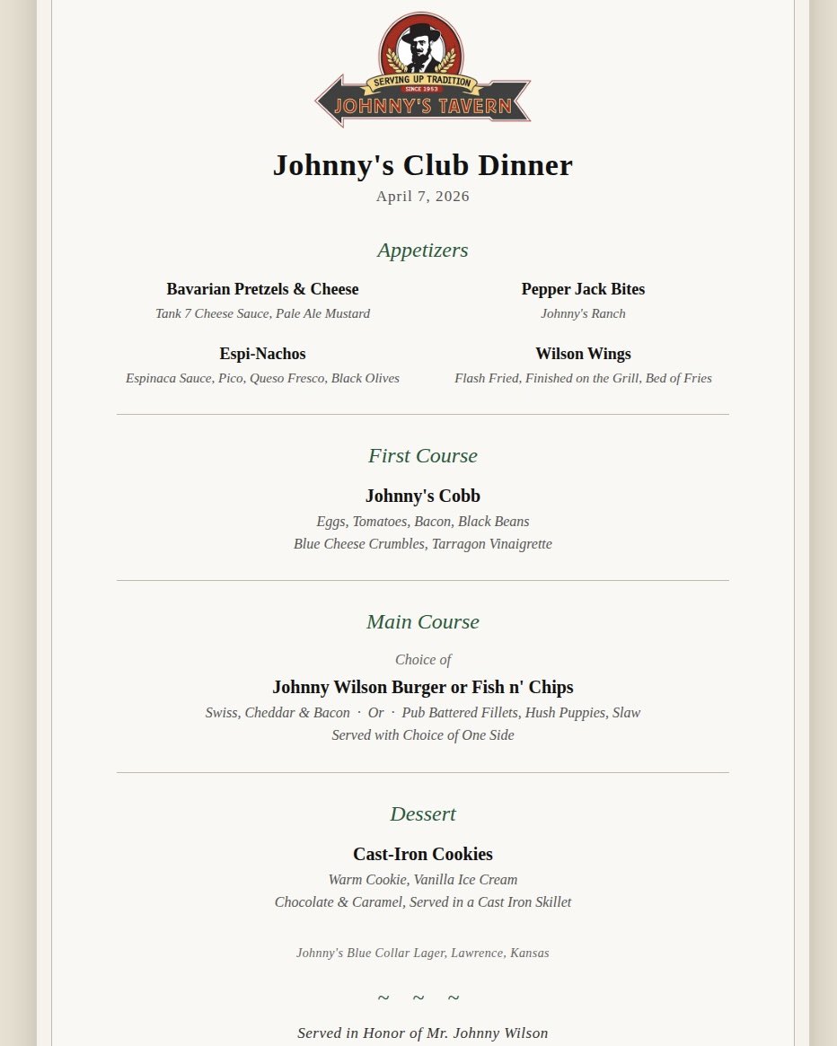 Johnny’s Tavern tweet media