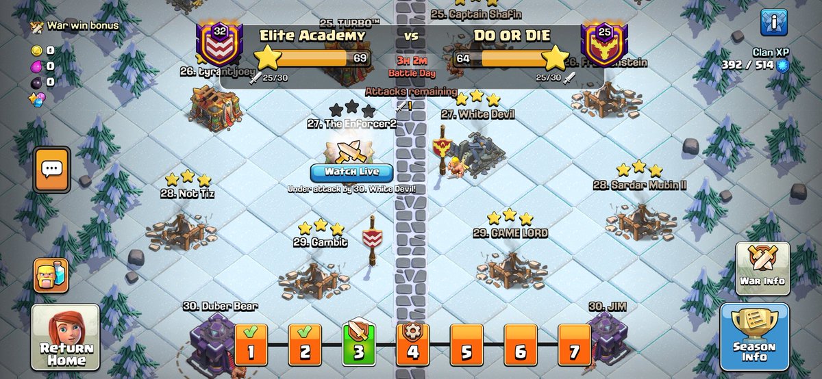Adhub2's tweet photo. @ClashofClans I found an interesting bug: shows the attacker as #30 when they are clearly #27 https://t.co/qwkWpcrkU2