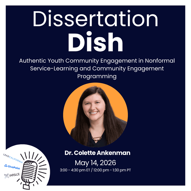 IARSLCE's tweet photo. Join us for our next Dissertation Dish on May 14 with Dr. Colette Ankenman. For more information and to register, visit https://t.co/sIE7s00z1L https://t.co/Ep45DBWO0E