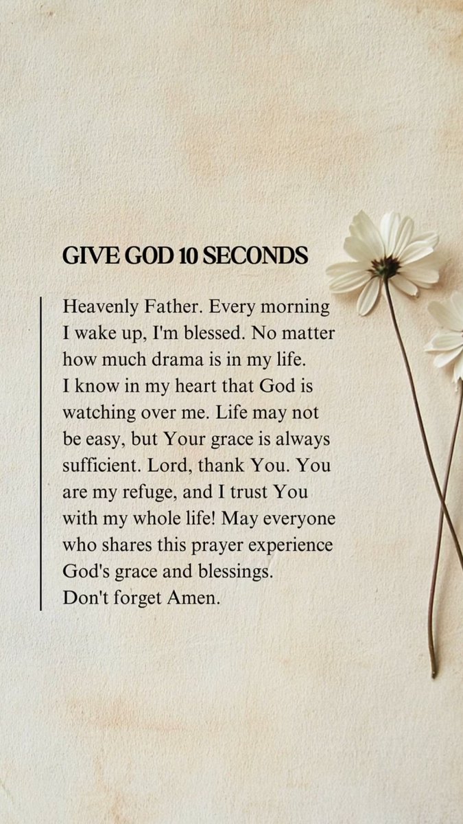 Give God 10 seconds