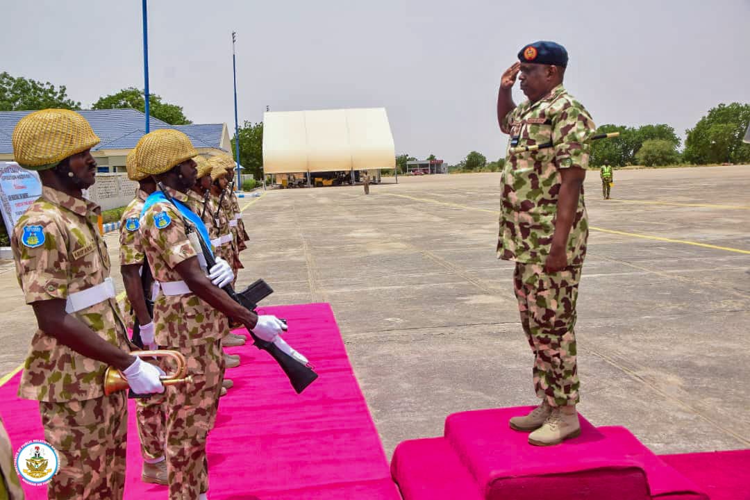 NigAirForce's tweet photo. NAF SUSTAINS HIGH-TEMPO AIR OPERATIONS AS CAS ENGAGES FRONTLINE TROOPS AT EASTER IN MAIDUGURI

The Chief of the Air Staff (CAS), Air Marshal Sunday Kelvin Aneke, has reaffirmed the Nigerian Air Force’s commitment to sustaining high-tempo air operations against insurgents as he engaged frontline personnel during an Easter luncheon at NAF Base Maiduguri on 6 April 2026. Represented by the Chief of Transformation and Innovation, Air Vice Marshal MS Ibrahim, the CAS commended personnel of the Air Component, Operation HADIN KAI, for their resilience, professionalism, and steadfastness in executing relentless precision strikes, armed reconnaissance, and intelligence-driven missions that continue to degrade terrorist networks and severely restrict their freedom of movement across the North-East theatre. He noted that the sustained operational pressure being applied by the Air Component remains critical to the broader joint force objective of denying insurgents safe havens and restoring lasting peace in the region.

The CAS further highlighted ongoing efforts to deepen operational capability through the induction of advanced combat platforms, unmanned aerial systems, enhanced mission training, and strengthened strategic partnerships aimed at improving combat effectiveness. He also assured personnel of continued improvements in welfare, medical support, and accommodation as essential enablers of morale and sustained mission performance. Paying tribute to fallen heroes, he urged troops to remain resolute and mission-focused, while also appreciating the support of President Bola Ahmed Tinubu, defence authorities, and the Borno State Government toward ongoing air operations. The Easter engagement once again reinforced the Nigerian Air Force’s resolve to sustain decisive airpower employment and high-tempo counter-insurgency operations until enduring peace and stability are fully restored in the North-East.

In a goodwill message delivered on behalf of the Borno State Governor, Professor Babagana Umara Zulum, the Head of Service, Dr Sadiq Abubakar Mohammed, commended the NAF for its decisive role in degrading insurgent networks and improving security across the state and the wider North-East region. He praised the gallantry and sacrifice of NAF personnel and acknowledged the Service’s humanitarian interventions, noting that its medical outreaches, disaster response efforts, and logistical support have continued to positively impact affected communities. Earlier, the Air Component Commander, Operation HADIN KAI, Air Commodore MB Ahmed, highlighted the growing operational impact of NAF airpower in the theatre. He noted that sustained precision air strikes, intelligence-driven missions, and persistent Intelligence, Surveillance and Reconnaissance (ISR) operations have continued to dismantle terrorist logistics chains, neutralise key targets, and restrict insurgents’ freedom of movement across the theatre. The Easter engagement further reinforced NAF’s war-fighting spirit, strengthened troop morale, and reaffirmed the Service’s determination to sustain decisive air operations until lasting peace and security are fully restored in the North-East.

#NAF #AirPower #OperationHadinKai #CounterInsurgency #MilitaryOperations #NationalSecurity #DefendingNigeria #AirForceStrong #TroopMorale #OperationalExcellence