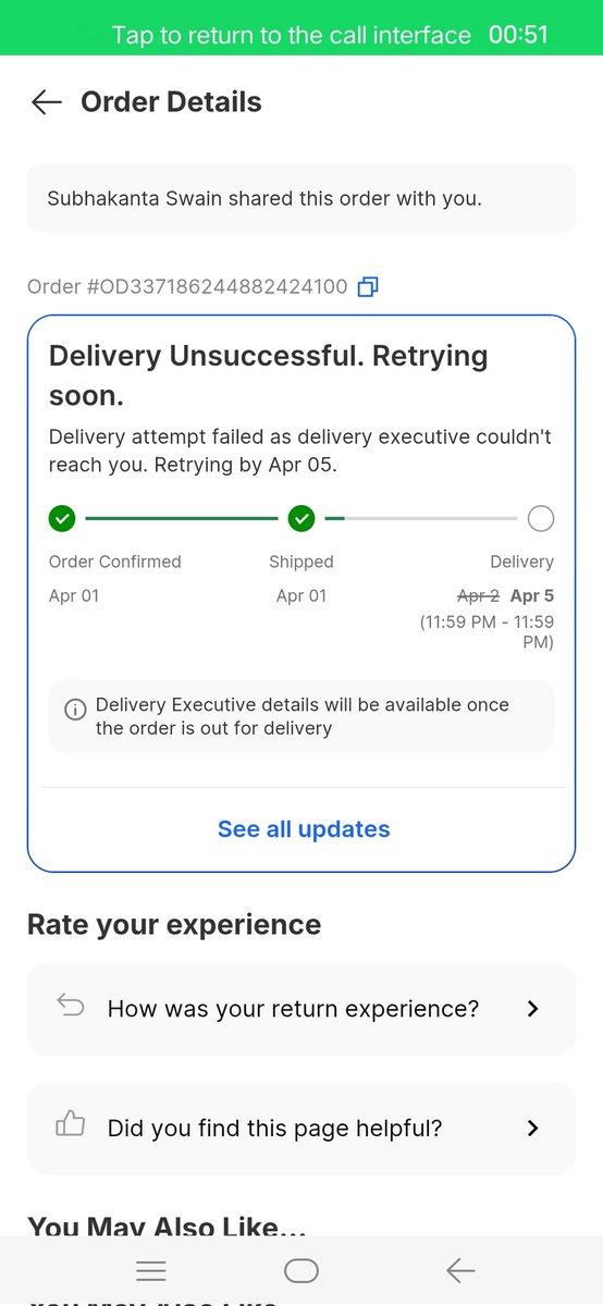 Papuni7064's tweet photo. @Flipkart Very disappointed with your service. My order hasn’t been delivered, and my cancellation requests keep getting rejected. I’m also unable to reach customer support.

Please cancel my order and refund my money immediately. #Flipkart #Refund https://t.co/4UEe7j6hSn