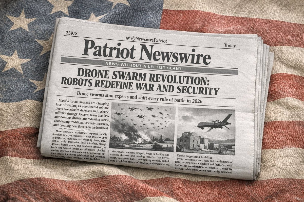 Maga4liberty's tweet image. China &amp;amp; Russia testing huge swarms while US ramps up: libs want diplomacy first, cons want tech supremacy. But if everyone's building, who's preventing the next war from being nonstop drone hell? patriotnewswire.com/drone-swarm-re…
 #PatriotNewswire #WakeUpAmerica