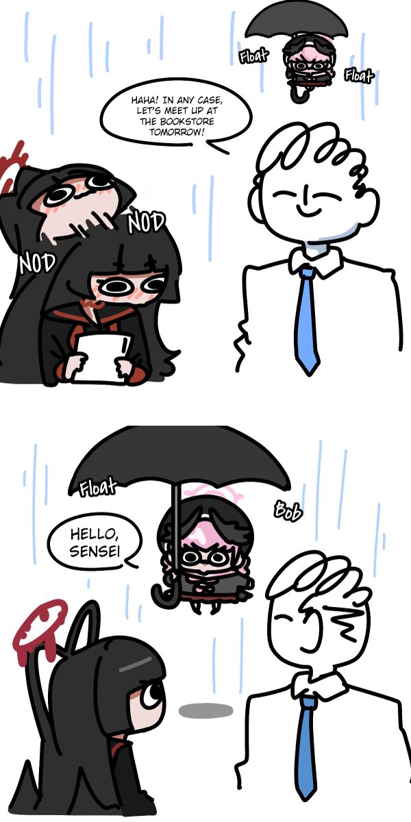 RagingAsn_'s tweet photo. EN Translation by @RagingAsn_
Artist Comment: Scheduling a meetup with Sensei 🌧️

영어 번역입니다! ☔️
다음에 또 봐요! https://t.co/0gMUNrp3zm