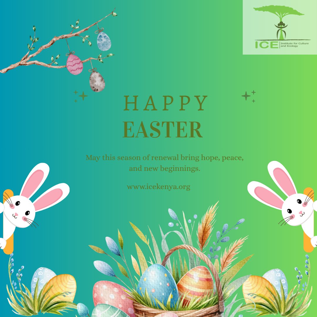 ICEkenyaorg's tweet photo. Happy Easter!
May this season of renewal and hope inspire us to continue building resilient communities and a sustainable future. https://t.co/DEhJAdYiJX