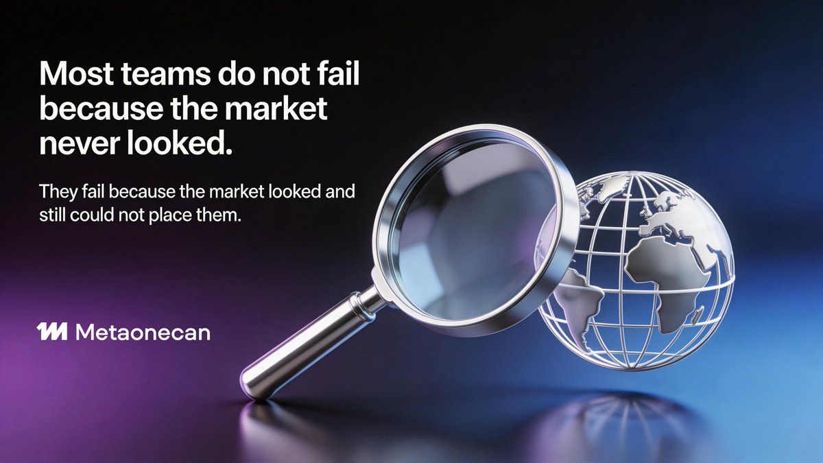 MetaOnecan's tweet photo. Most teams do not fail because the market never looked.
They fail because the market looked and still could not place them.

In Web3, visibility is cheap.
Interpretation is scarce.

The projects that win are usually the ones that become easy to understand before they become impossible to ignore.

#Web3 #Narrative #Crypto