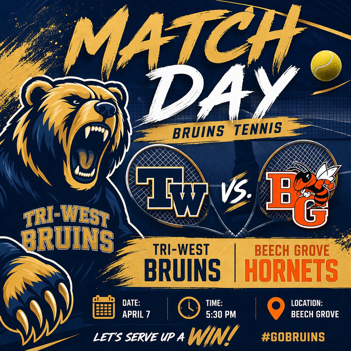 Tri-West Bruins Tennis tweet media