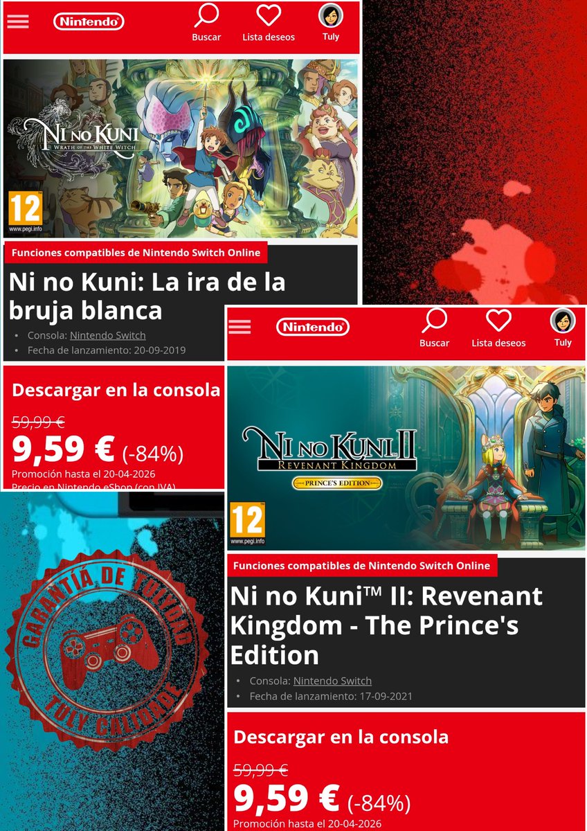 MentalistGirl's tweet photo. Descuentos jugosos en la eshop 🎮✨️ https://t.co/IxOoBxHQL5