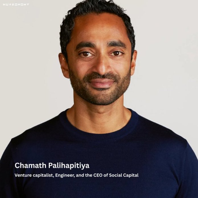muskonomy's tweet photo. 🚨NEWS: Billionaire investor Chamath Palihapitiya said Elon once showed him a “chip” that was actually a factory layout

He said that moment taught him Tesla builds “machines that make machines” and he has never forgotten it https://t.co/MUSN0v5y6D