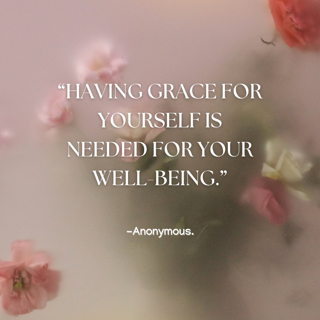 MitziThinkInc's tweet image. Thought of the day…
“Having grace for yourself is needed for your well-being.” -Anonymous.

#wisewords #quotes #dailyquotes