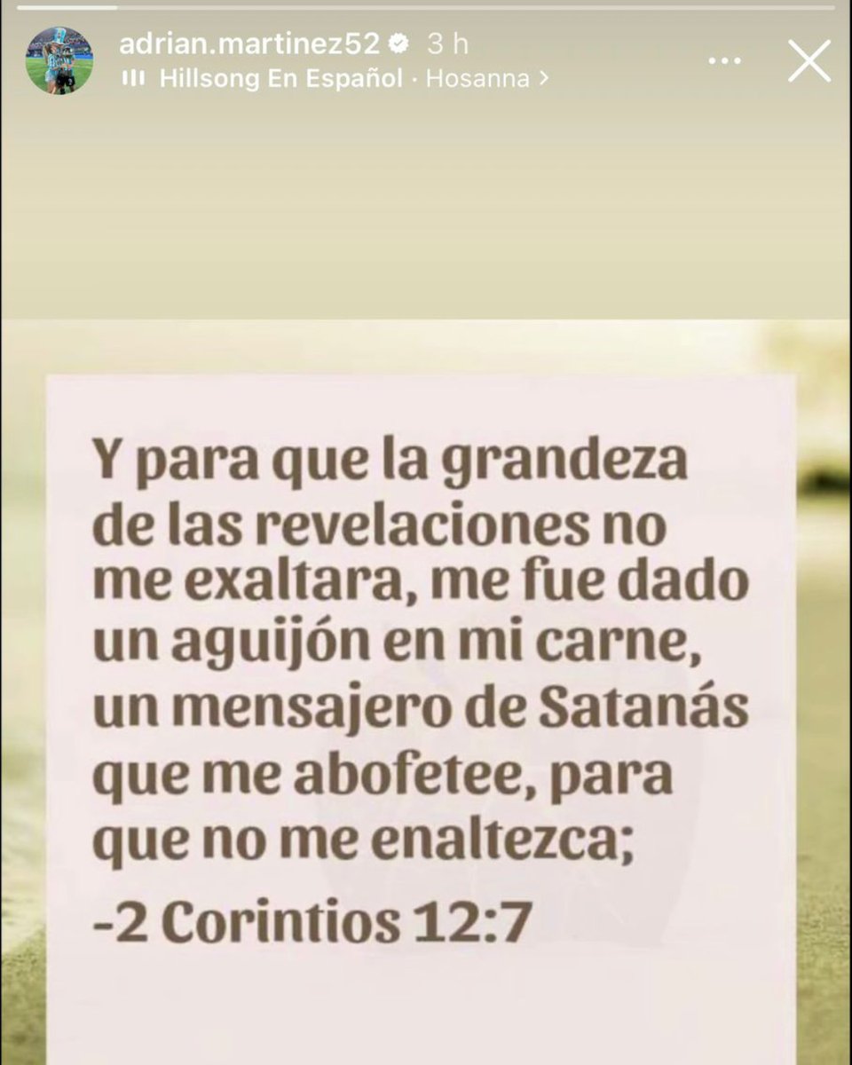 DiarioOle's tweet photo. El mensaje bíblico que subió Maravilla Martínez tras su penal errado contra Independiente en el clásico ❌⚽️ https://t.co/XbGFrWsZYG