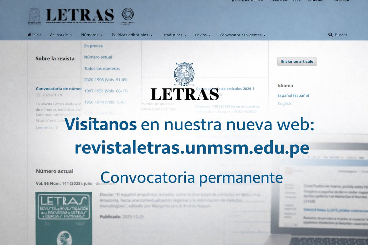 Letras (Lima) - UNMSM tweet media