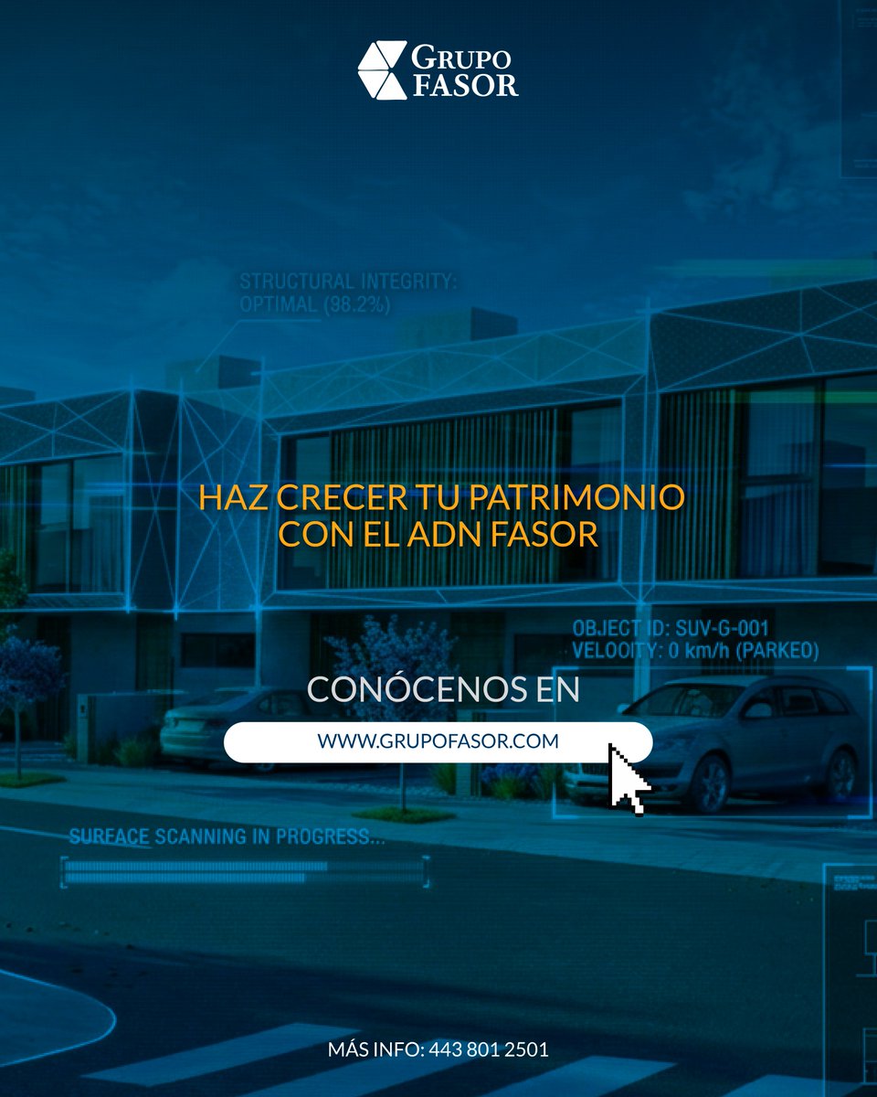 GrupoFasor's tweet photo. En Grupo Fasor,  ponemos nuestro ADN en cada desarrollo: responsabilidad, respeto, pasión y trabajo en equipo.
Valores que no solo definen cómo trabajamos, sino el resultado que entregamos. 

Haz crecer tu patrimonio con el ADN Fasor.
Descubre más:
 🌐 https://t.co/rkrTc5r92j https://t.co/qGF8vCnOTZ