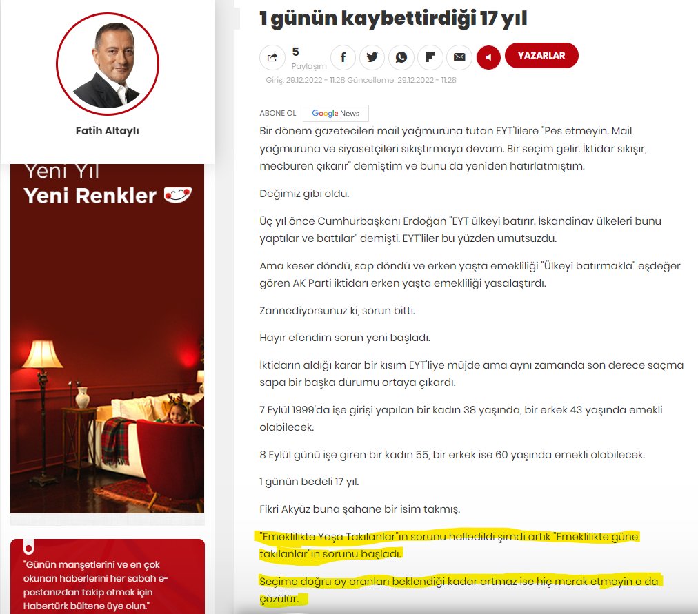 Aynısını geçtim, daha çok emek vermiş daha çok prim biriktirmiş olasam, aynı yaşı geçtim daha ileri yaşta olmasam vallahi, billahi laf etmem. Ama hem daha çok emek ver hem daha yaşlı ol ama o emekli olsun sen baka kal. 
Bu olmaz, burada adalet yok...!!!

#KademeHerEvde