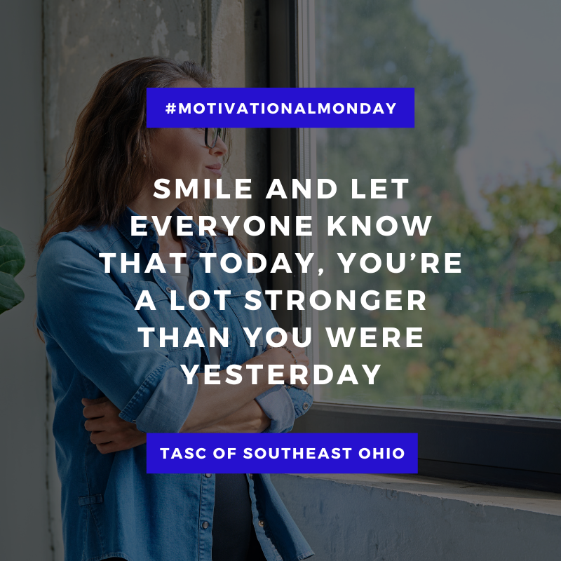 TASCofSEO's tweet photo. #MotivationalMonday Smile and let everyone know that today, you’re a lot stronger than you were yesterday. https://t.co/EDpMFwm42z