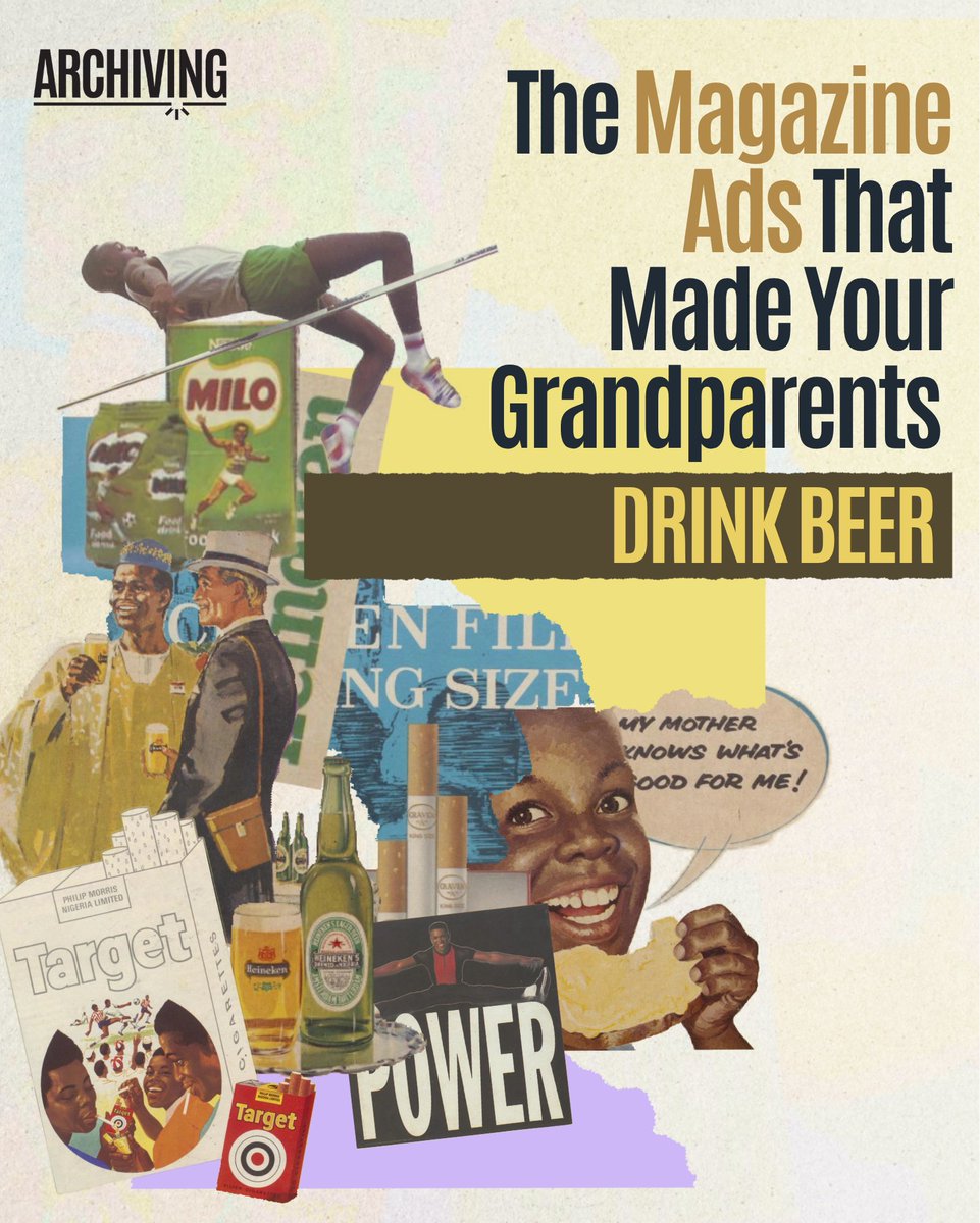 StartArchiving's tweet photo. Every first Monday of the month, we will share some of the most interesting ads in the archive, from as far back as the 1960s, that convinced your grandparents to buy things and form long-lasting habits.

Today, we start with the ads that convinced your grandparents to drink beer.