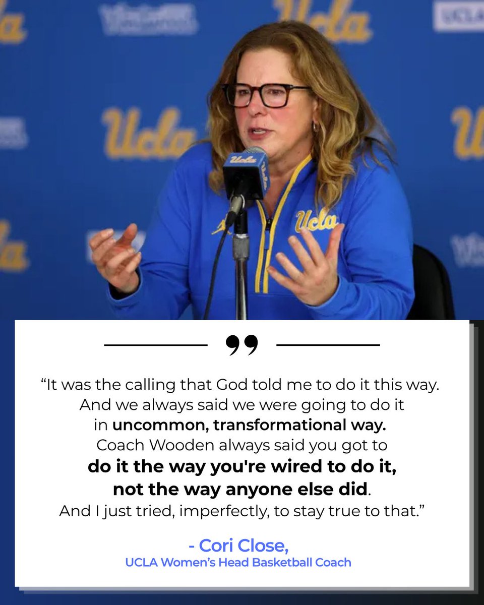 lomyrick's tweet photo. I love sports. Not for the competition—but for the heart, the stories, and the leadership.

The best teams don’t just have talent. They have character.

I love the power of authenticity and great leadership.

Congrats Cori and UCLA! 🥳 https://t.co/5YhFfhXPfo