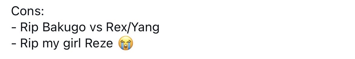 Westpion's tweet image. Bakugo vs Reze Review 
#DeathBattle
#DeathBattleCast